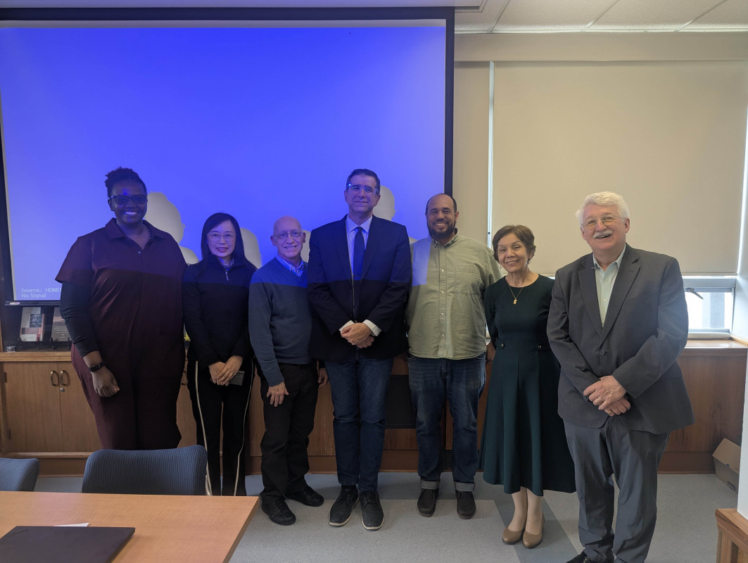 Presenters at the symposium East, West, and South: Comparative Approaches to Bahá’í History on April 10 in the IASH conference room.