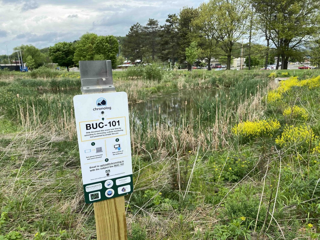 A Chronolog station at the Bartle Constructed Wetlands complex.