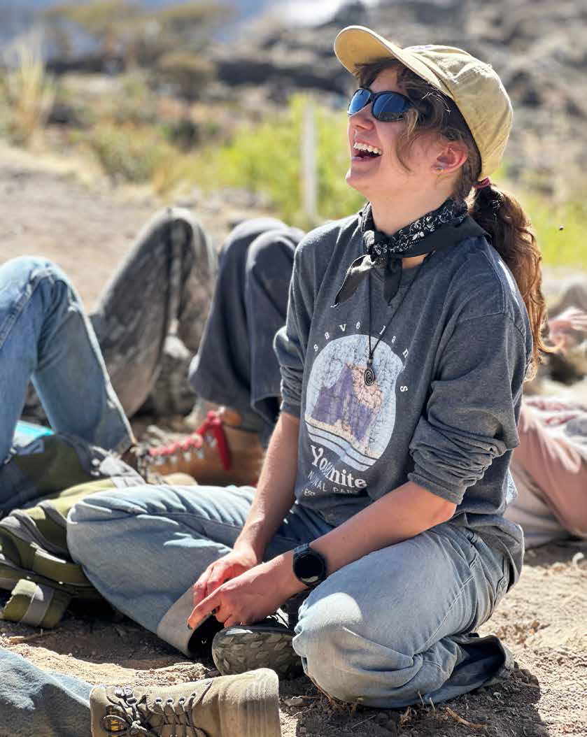 Sara Boudreaux, a junior studying biomedical anthropology through the 4+1 master’s program, participates in an archaeological dig in Peru.