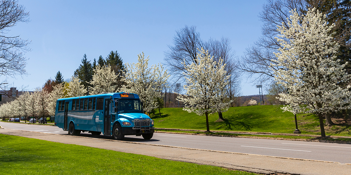 Students can stay warm this winter by utilizing real-time tracking applications for both Off Campus College Transport (OCCT) and Broome County (BC) Transit.