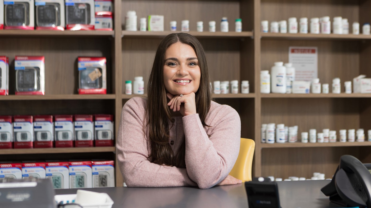Clinical Assistant Professor and Experiential Education Coordinator Caroline Jensen '18 says she's excited to help prepare students not just to be pharmacists, but to be thoughtful, compassionate providers who can serve patients from all different backgrounds.