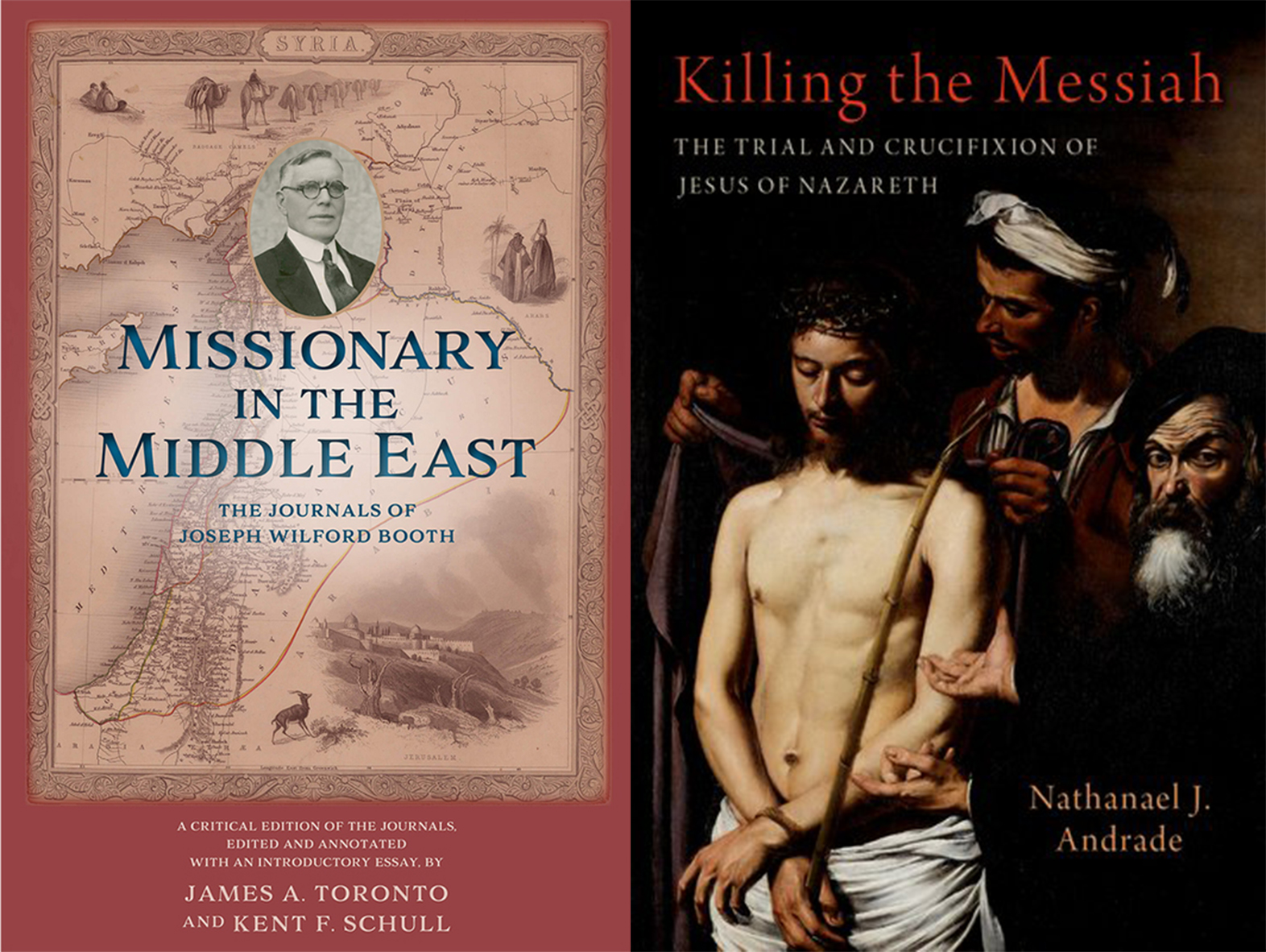 Covers of recent books by History Department faculty members Kent Schull and Nathanael Andrade.