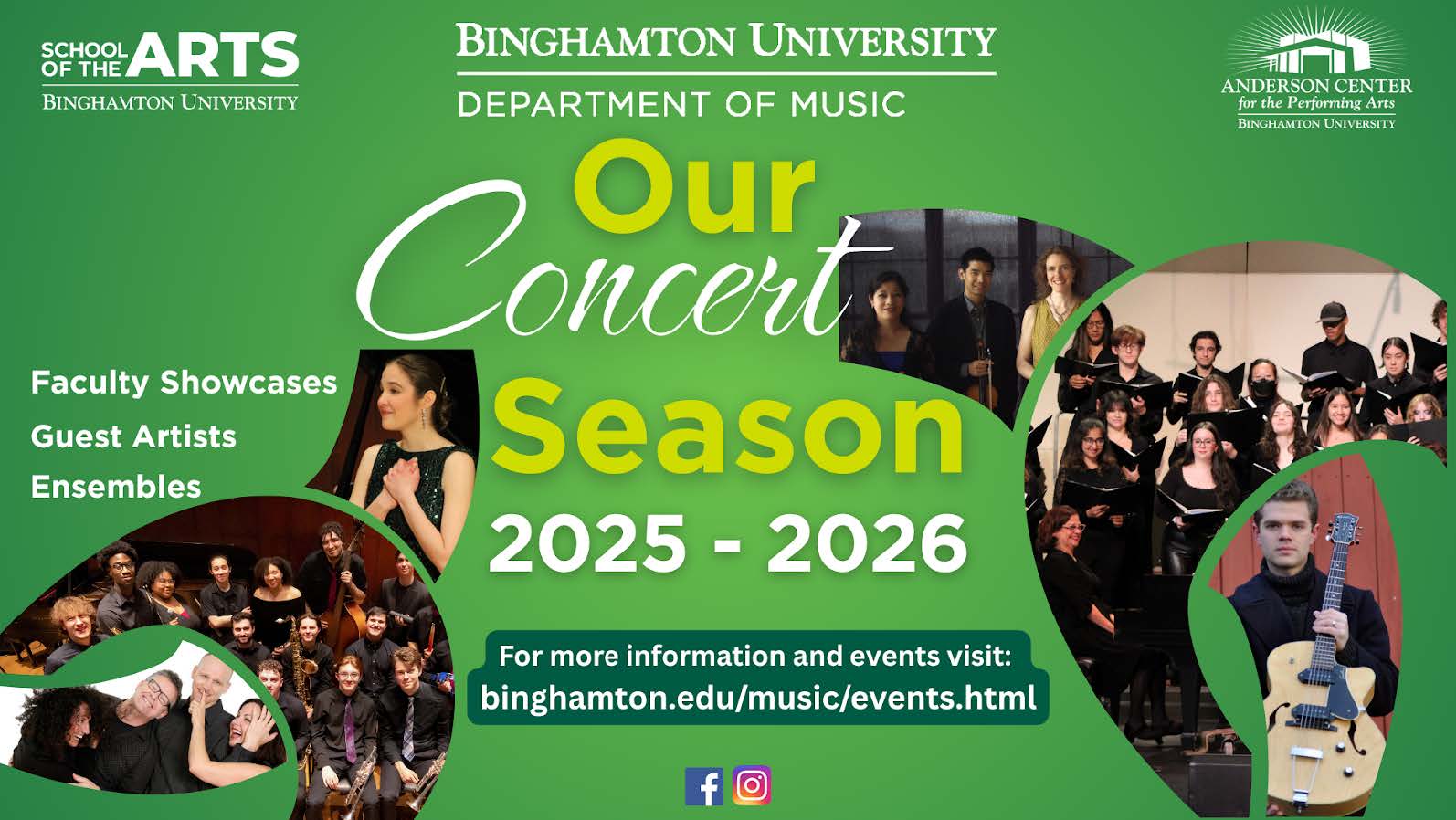 Logo for the Binghamton University Music Department's 2025-2026 concert season