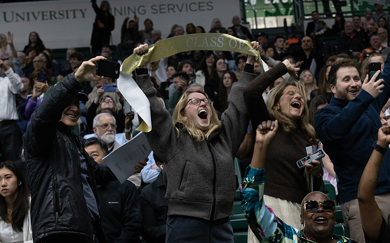 Families and friends of the graduating students showed their pride and excitement during the ceremony.