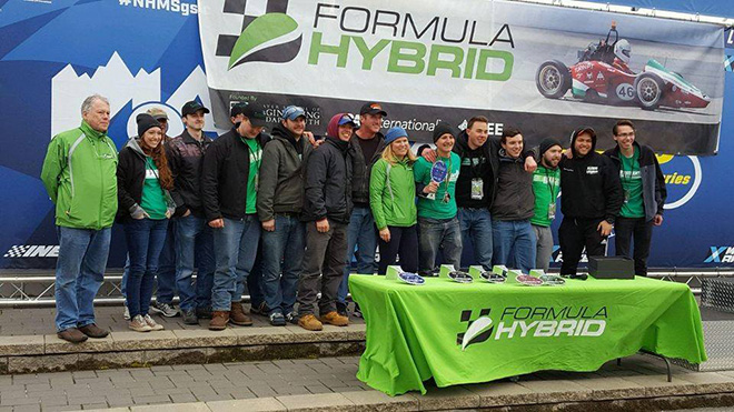 The Formula Hybrid team from Binghamton University.