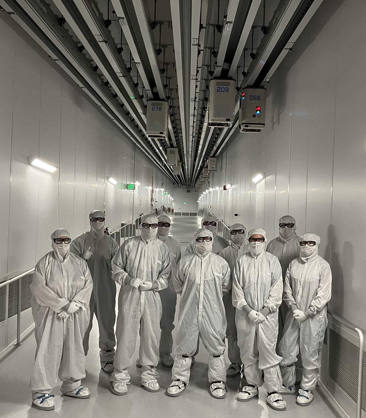 As part of the Research Experiences for Teachers program, participants and mentors toured the Global Foundries cleanroom facility in Malta, N.Y.