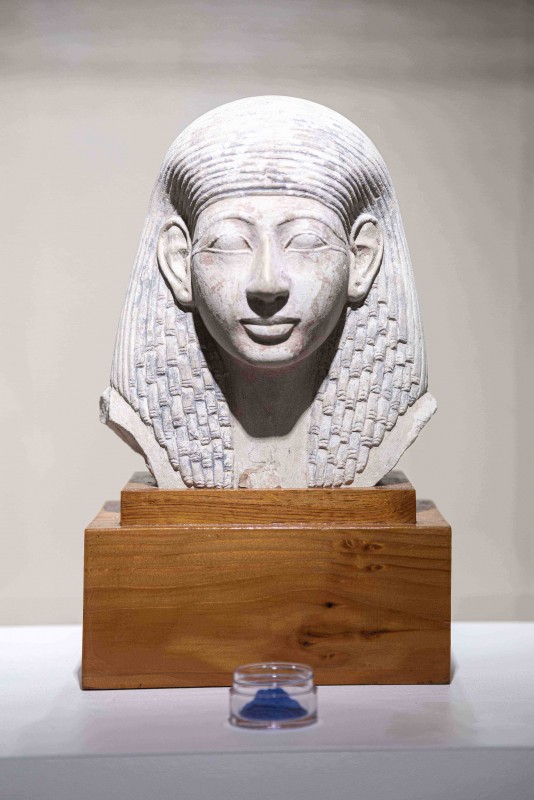 A head of a Ptolemaic ruler from ancient Egypt, part of Doug Braun's 