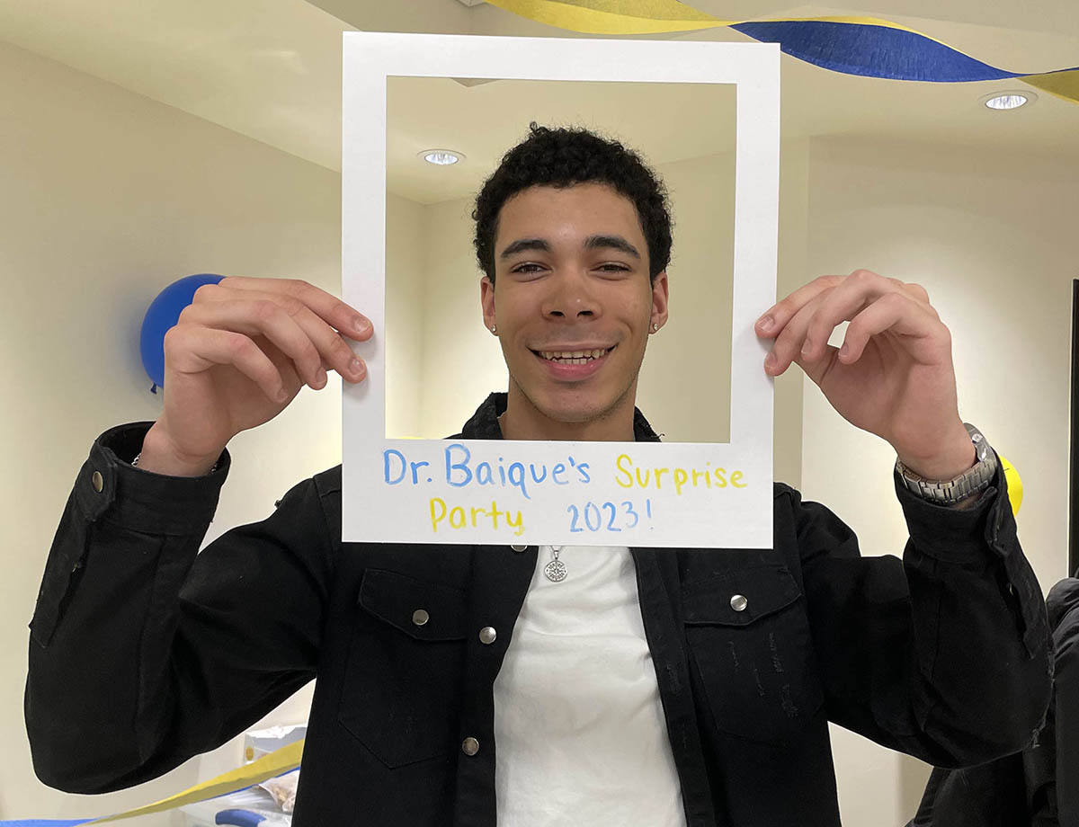 Jonel Poueriet-Santana '25, who will work in the aerospace industry after graduation, says learning to ask for help was a critical part of his time at Binghamton University.