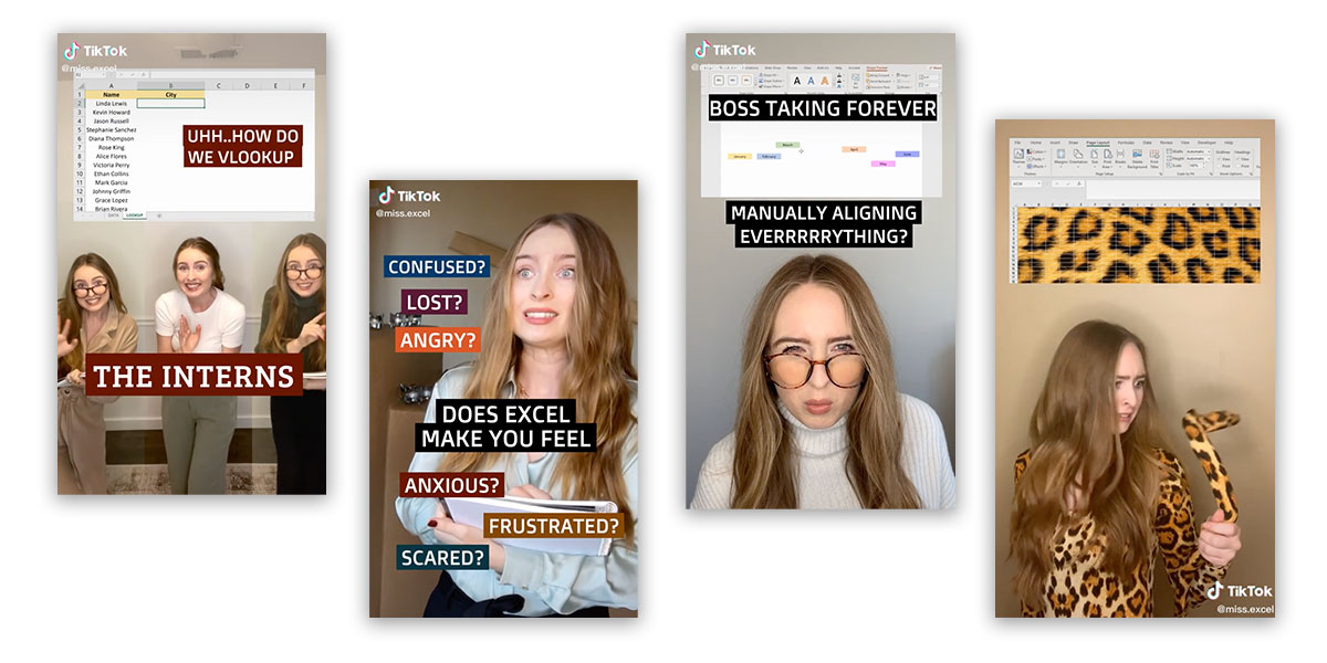 Kat Norton ’15, MBA ’16, aka Miss Excel, produces Excel tutorial videos on TikTok and Instagram that have racked up millions of views.