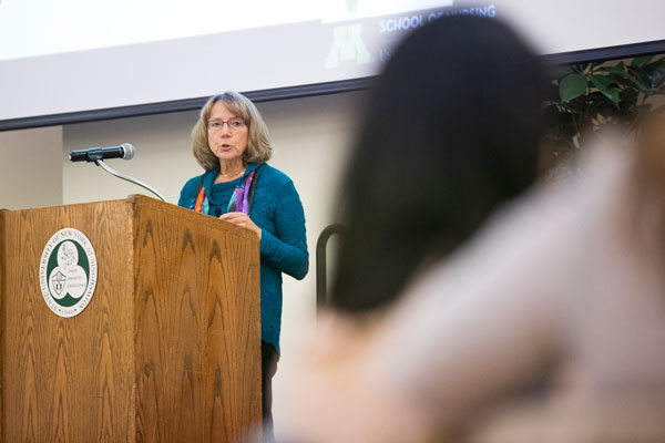 Big data was the topic of the 2019 Kresge Center for Nursing Research seminar hosted by the Decker School of Nursing. The keynote address was given by Bonnie Westra, considered one of the pioneers of data science in nursing.