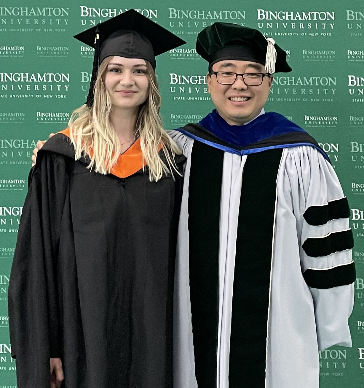Mya Landers ’21, MS ’22, credits the mentorship of Professor Seokheun “Sean” Choi, a faculty member in Watson College’s Department of Electrical and Computer Engineering, for helping her as an undergraduate and graduate student.