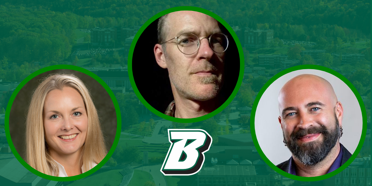 Professors Laura Fine Hawkes, Monteith McCollum and Michael Rathbun merge art and technology to explore interdisciplinary careers in the new lighting and sound minors.