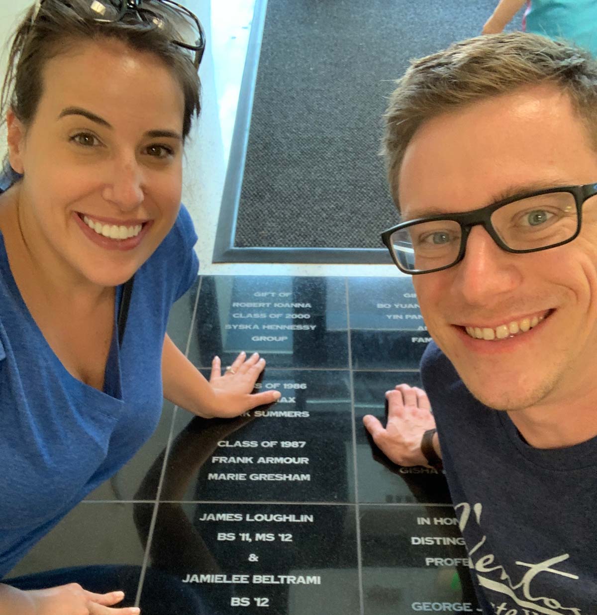 Jaimelee Beltrami ’12 and James Loughlin ’11, MS ’12