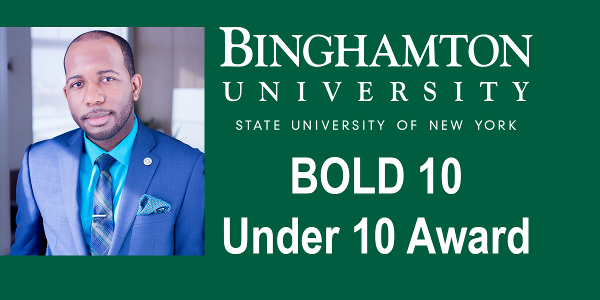 Louis R. Alerte '10, MS '13, i '10, MS '13, will receive a BOLD 10 Under 10 Award as part of Homecoming 2021.