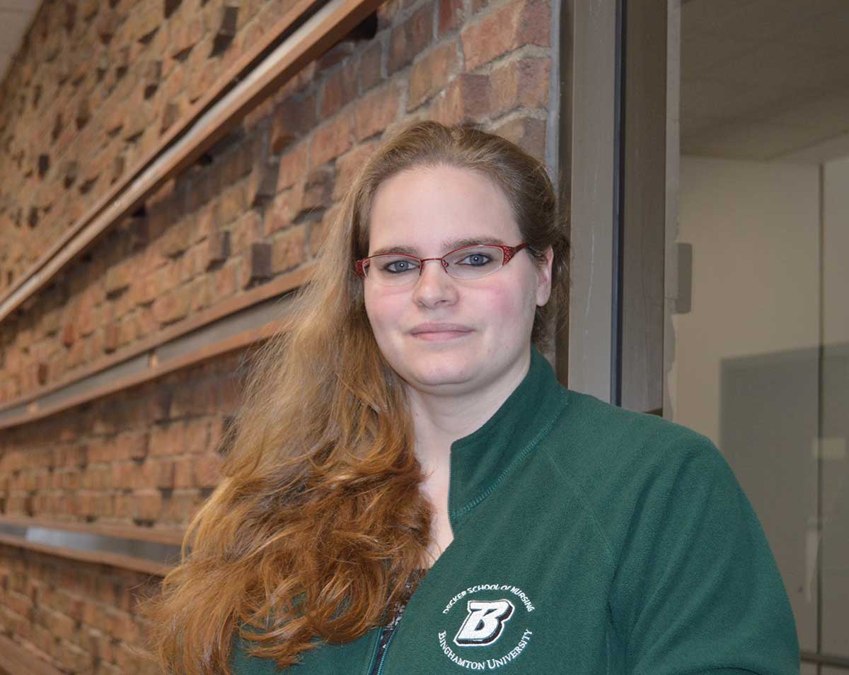 Decker School of Nursing student Maegan McNamara was part of a team investigating whether what college students know about nutrition affects their behavior.