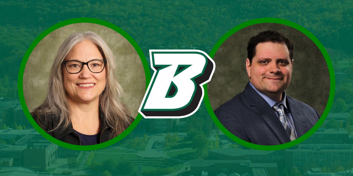 The Office of Sustainability is spearheaded by Pamela Mischen, right, and Martin Larocca, left.