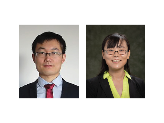 Assistant professor Pu Zhang (left) and assistant professor Kaiyan Yu (right) recently joined the mechanical engineering department.