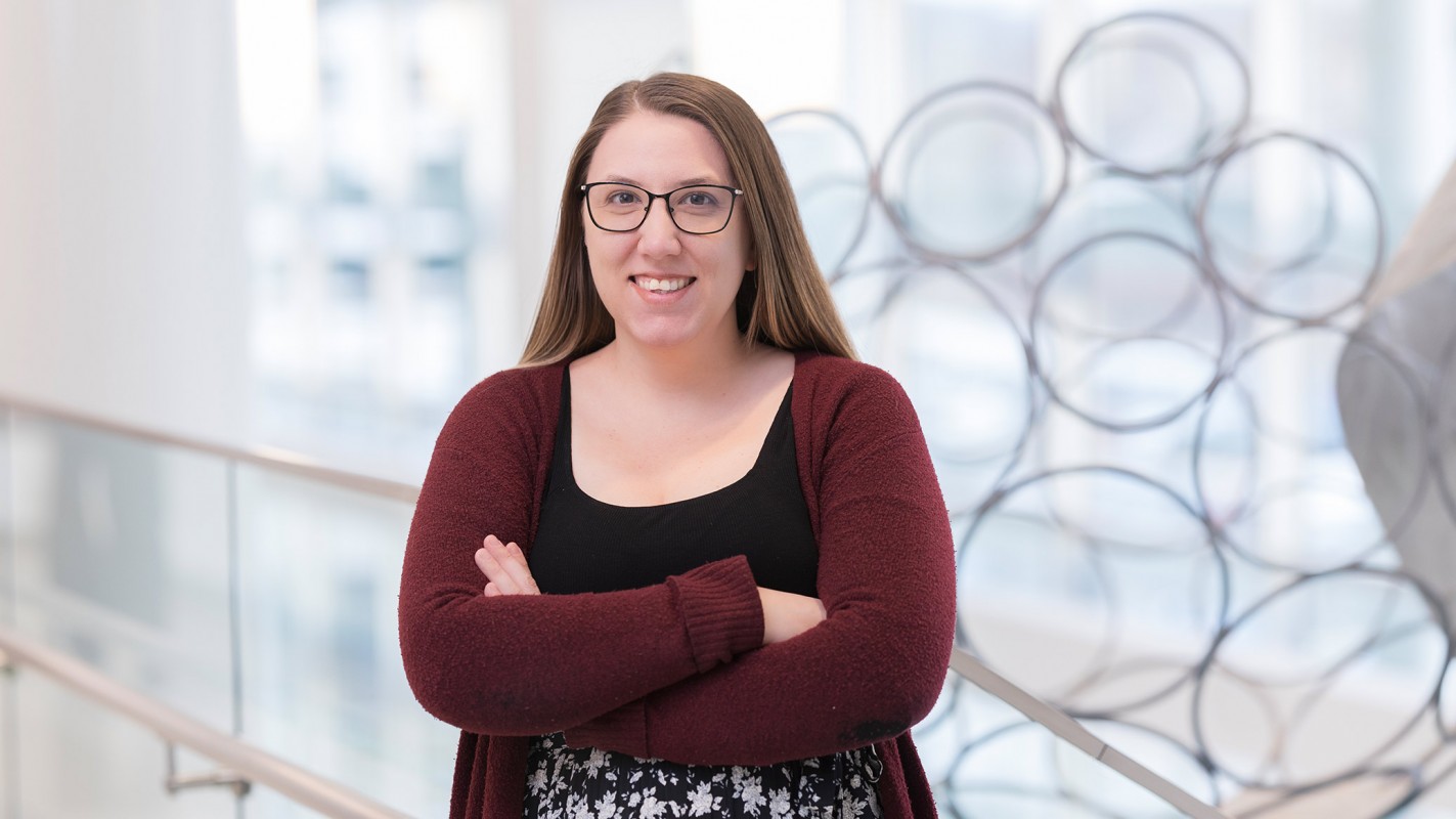 Clinical Assistant Professor Mia Lussier says it was an amazing surprise to learn that she had been selected to be the next Menner Family Fellow.