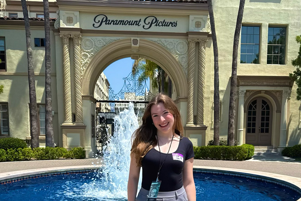 Alana Nappi, a Binghamton University School of Management student, gained valuable experience as an intern for Paramount Studios' global content distribution sales team during the summer of 2025.