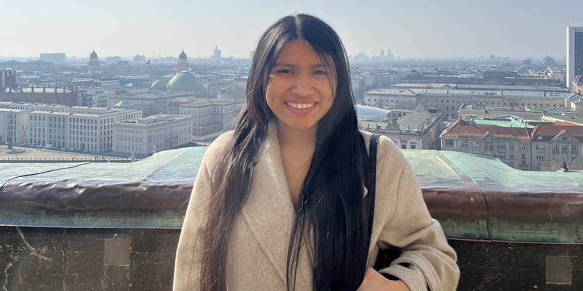 Ofelia Huerta ’27, a mechanical engineering major, spent the spring semester in Madrid, Spain.