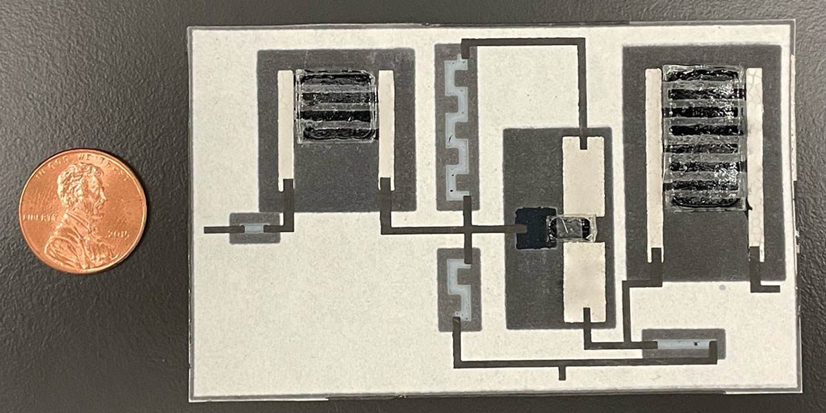 Professor Seokheun (Sean) Choi wants to build electronic devices made entirely of paper as a nontoxic, cost-effective and biodegradable alternative to silicon- and plastic-based components.