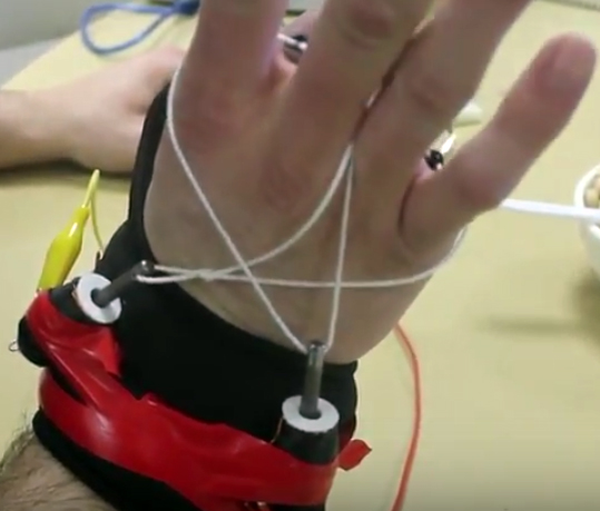 A team from Binghamton developed this glove to help those with Parkinson's Disease.