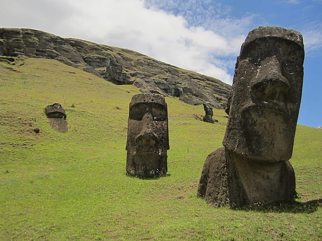 Moai statues on Easter Island