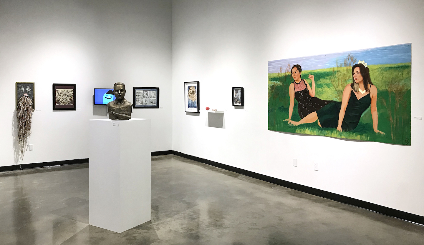 This student art exhibit at Austin Peay State University was juried by student interns at the Binghamton University Art Museum.