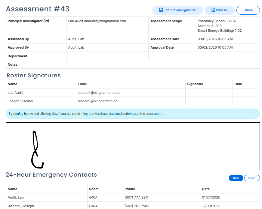 Assessments final page