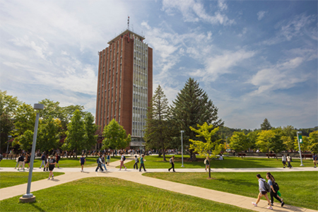 A view of the Bartle Library