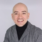 Jon Hagofsky in a black turtleneck