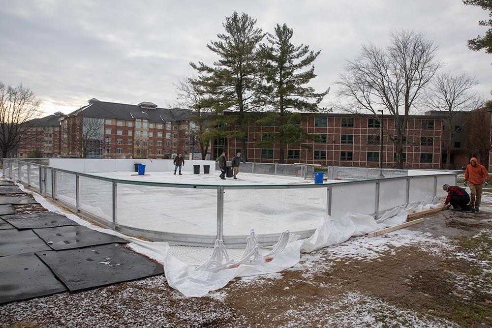 The ice rink at Old Dickinson 