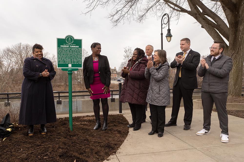 Binghamton University celebrates Harriet Tubman Day with unveiling of historical marker