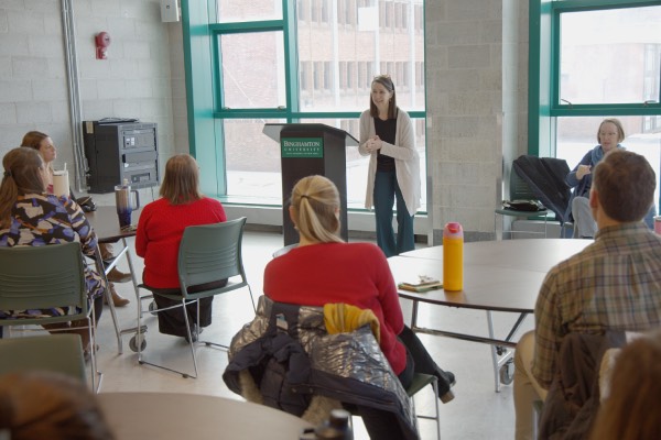President D'Alleva meets with CARE Team staff