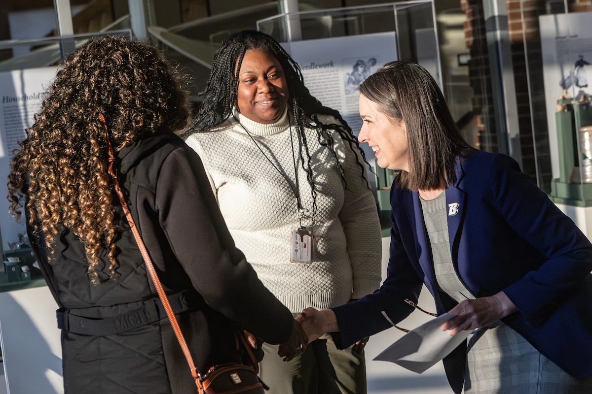 President D'Alleva attends a lecture by Dr. Etta Fields-Black. President D'Alleva attends a lecture by Dr. Etta Fields-Black.