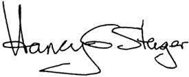 President Stenger's signature
