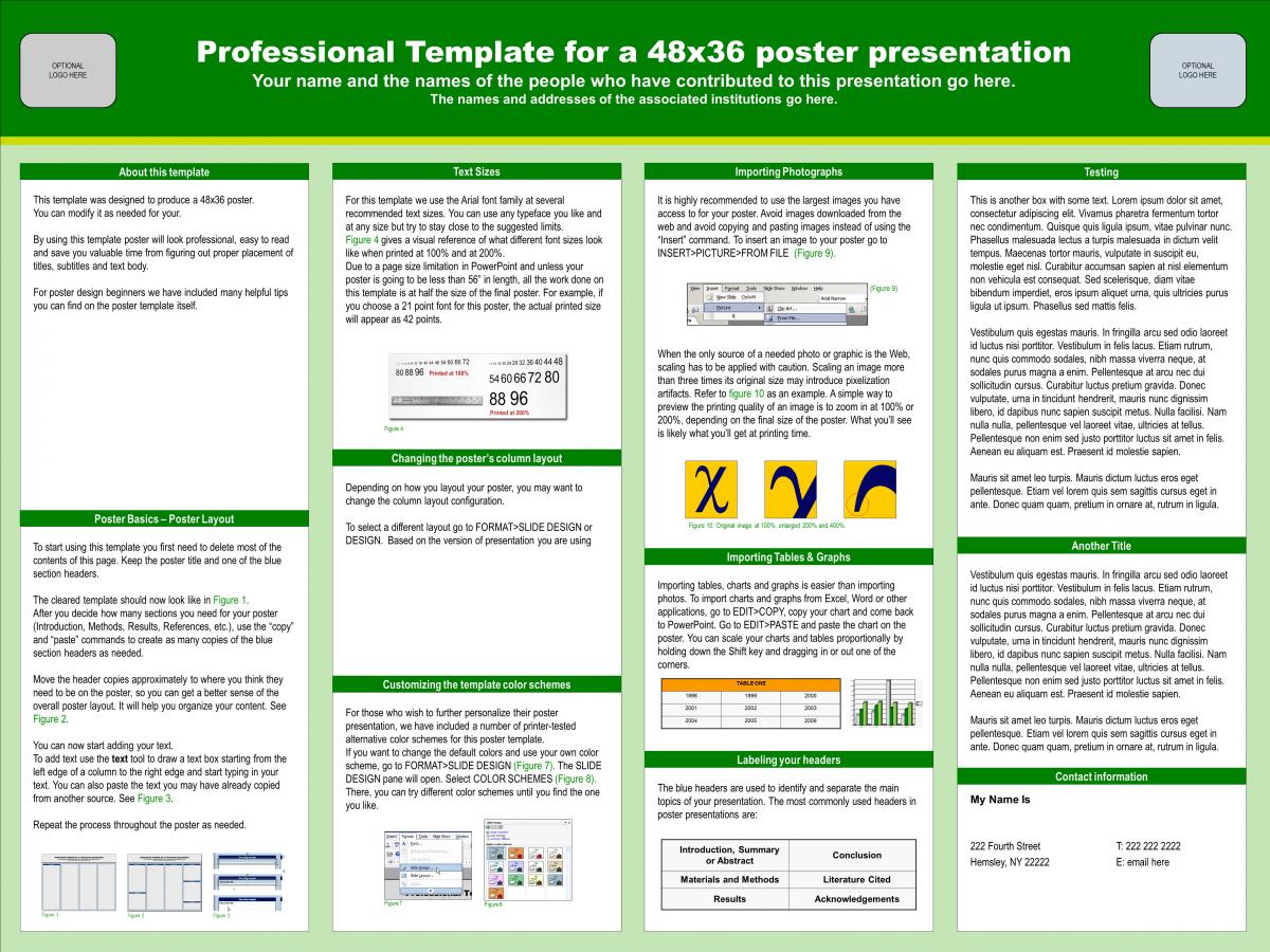 Science Poster Presentation Template from www.binghamton.edu