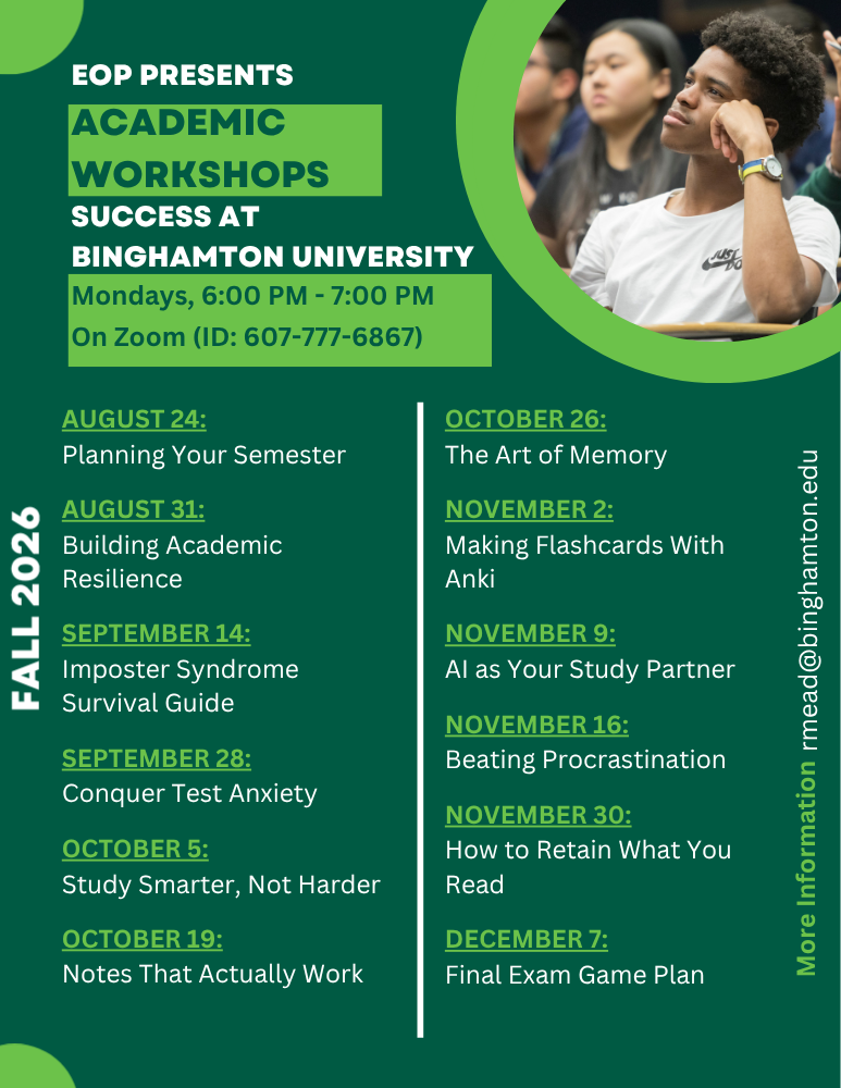 Poster - Fall 2026 EOP Workshops