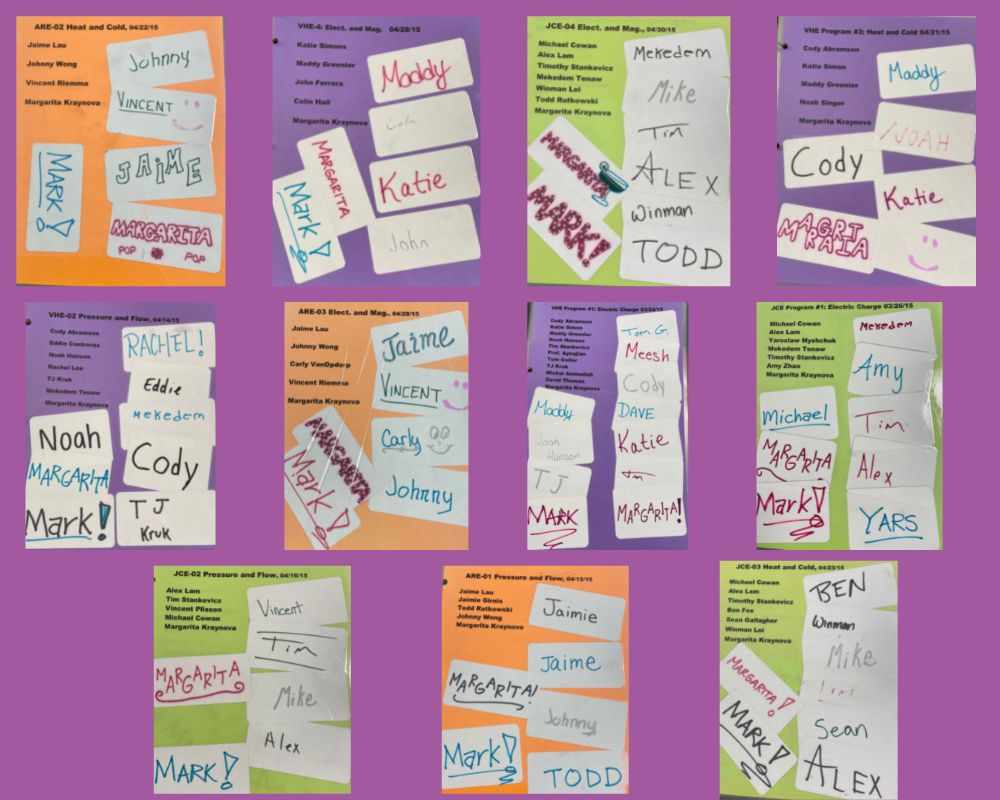 2015 Name Tag of Volunteers