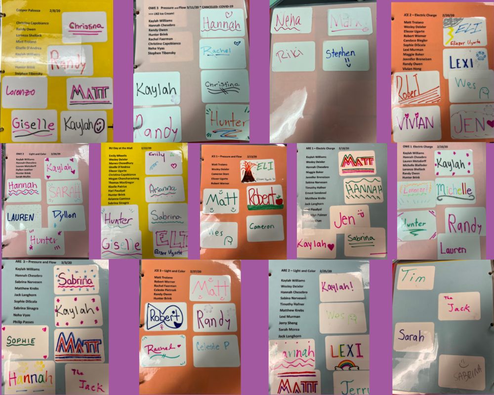 2020 Volunteer Name Tags