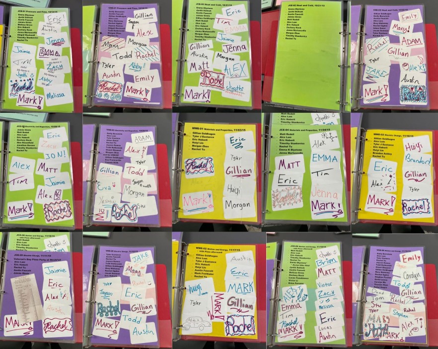 Fall 2015 Name Tag Volunteers