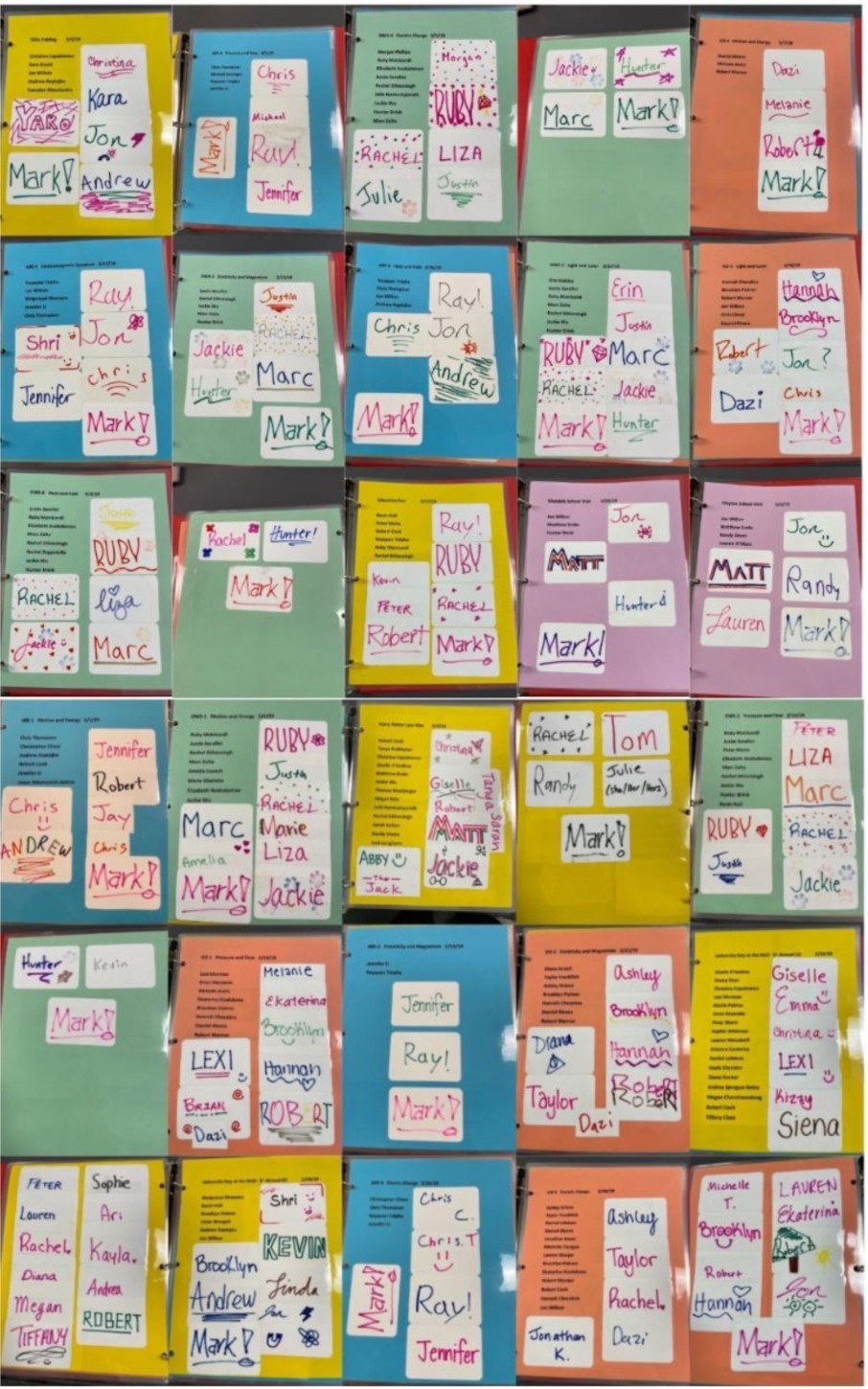 2019 Spring Name Tag Volunteers