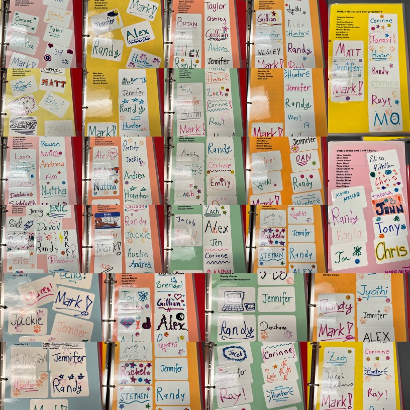 Spring 2017 Volunteer Name Tags