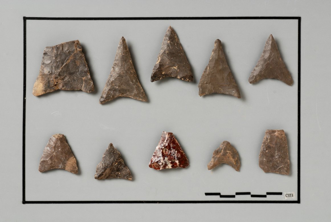 Canadarago Lake I Late Woodland period projectile points.