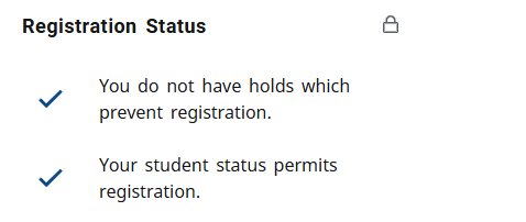 registration status holds