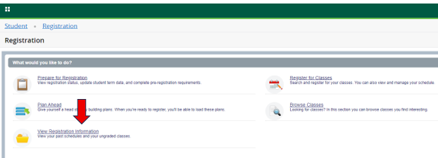 view registration View registration