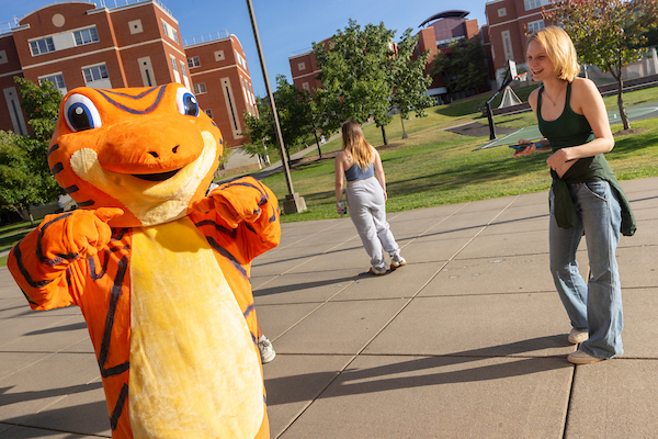 Salamander mascot at Mountainview's Salamander Days.