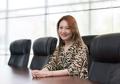 SOM PhD student conducting research