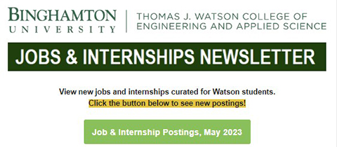 Join the Watson Career and Alumni Connections B-Engaged group to receive our weekly e-newsletter, which includes job and internship opportunities, career resources, and more for Watson students and alumni photo
